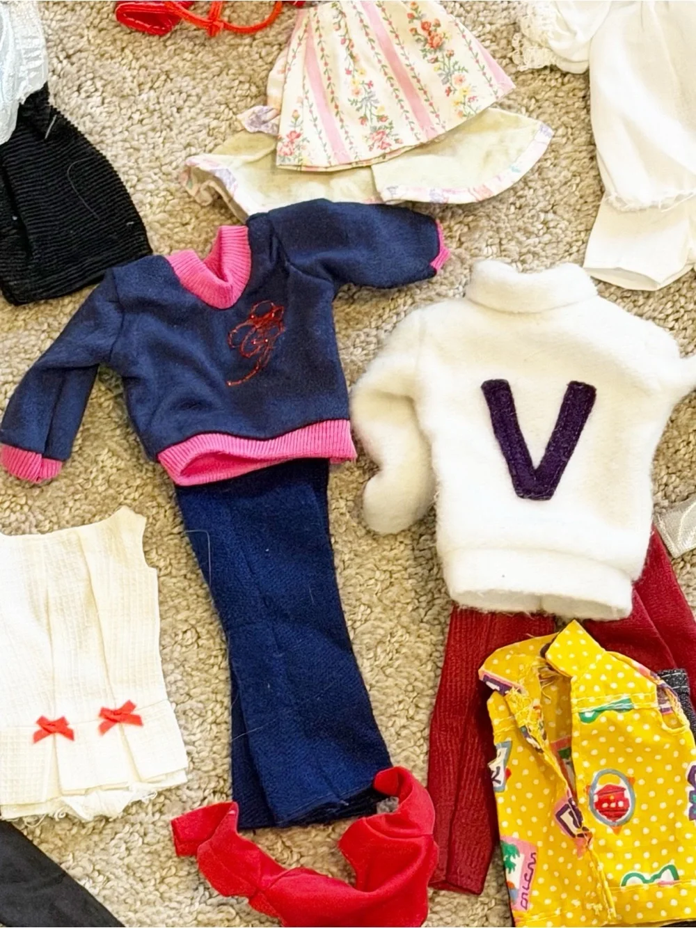 Vintage Barbie Doll Clothing Lot Clone Mommy Made 60’s/70’s/80s Handmade Outfits